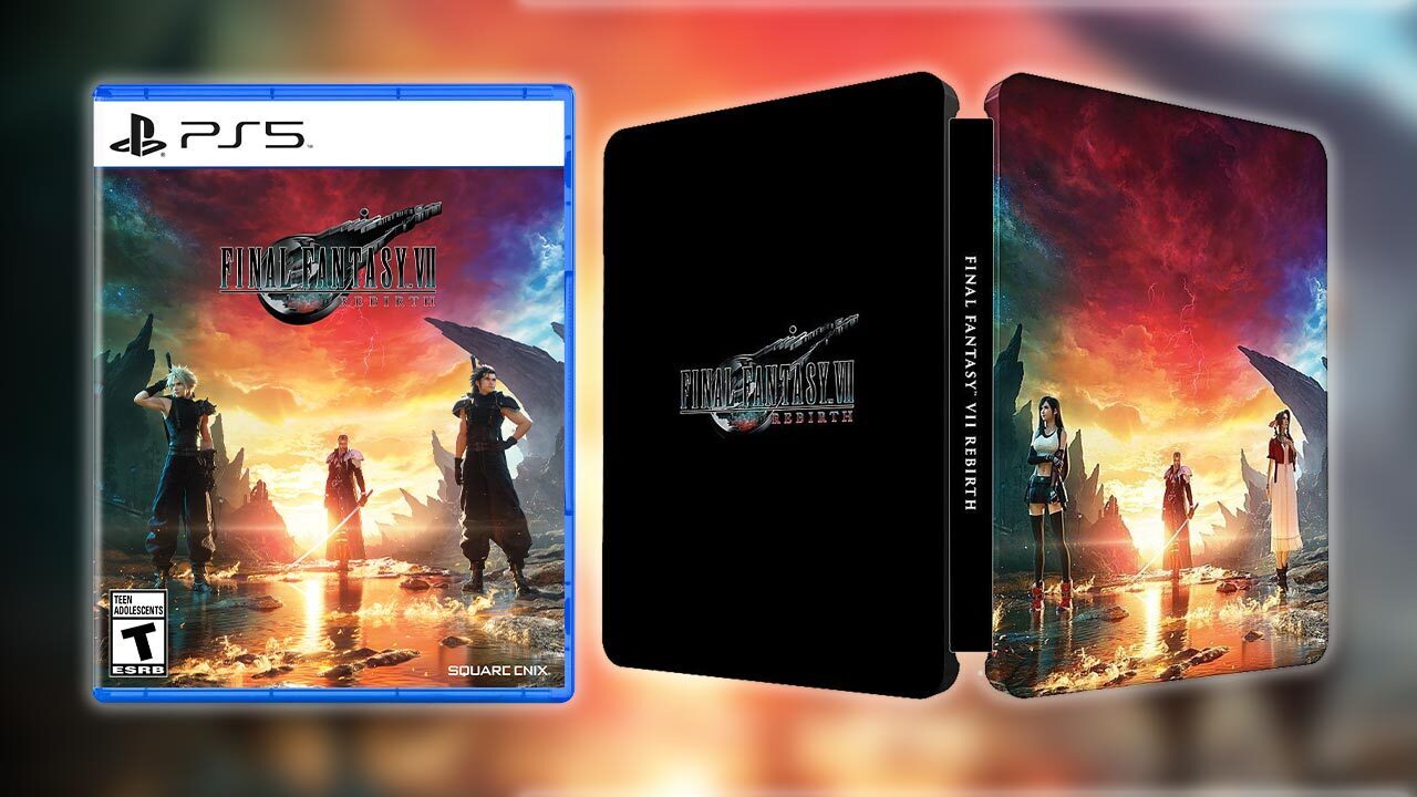 Final Fantasy 7 Rebirth and Best Buy-exclusive steelbook case